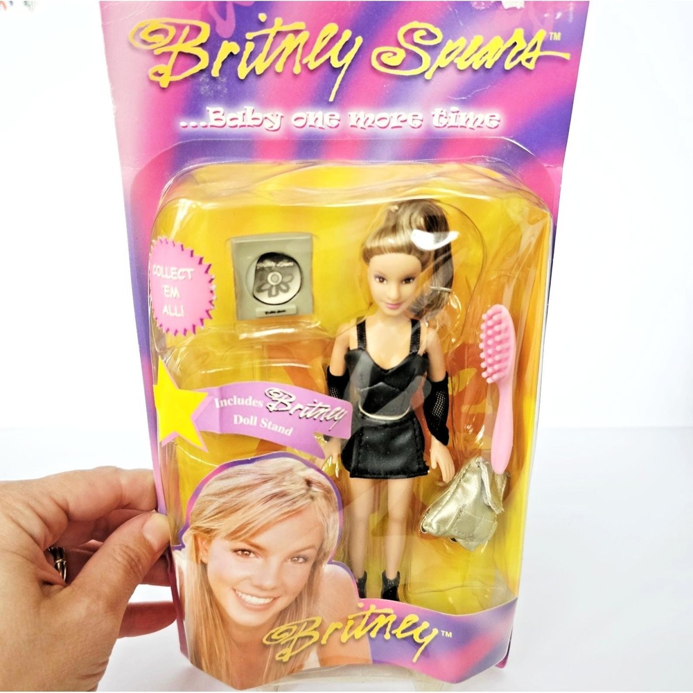 Y2K Play Along Britney Spears Baby‎ One More Time Doll Black Dress Vintage Toy
